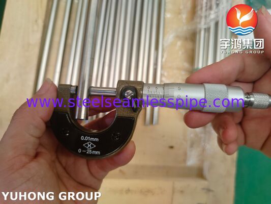 ASTM A269 TP316L BA أنبوب لحام من الفولاذ المقاوم للصدأ لنقل السوائل والغازات الدقيق