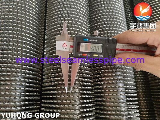 ASME SA192 أنابيب ذات زعانف مسننة لجهاز التسخين والموفر