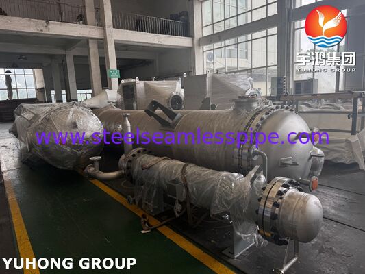 ASME SB516 شل وأنبوب مبادل حراري Monel400 Clad Trim Condenser للبرج الجوي