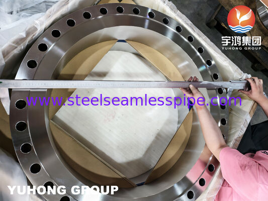 فلنج فولاذ مقاوم للصدأ مطروق ASTM A182 F316L WNRF لأنظمة الأنابيب المسببة للتآكل