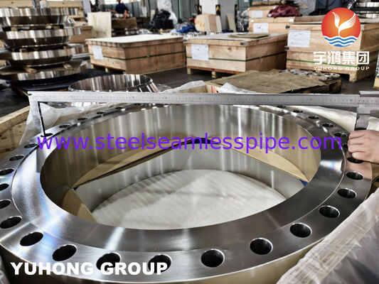 فلنج فولاذ مقاوم للصدأ مطروق ASTM A182 F316L WNRF لأنظمة الأنابيب المسببة للتآكل