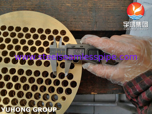 صفحة أنابيب ASME SB171 C46400 لمبادل الحرارة ومبرد الهواء ووعاء الضغط