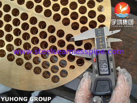 صفحة أنابيب ASME SB171 C46400 لمبادل الحرارة ومبرد الهواء ووعاء الضغط