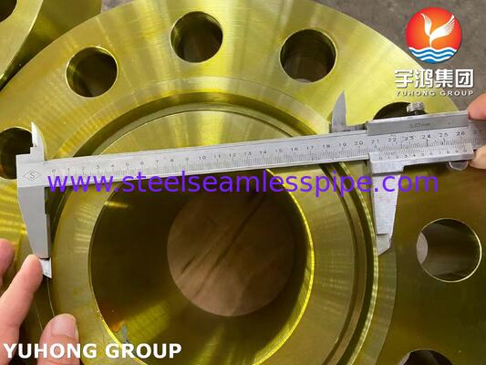 ASTM A694 درجة F42 شفة من الصلب الكربوني مزورة شفة اللحام WNRTJ