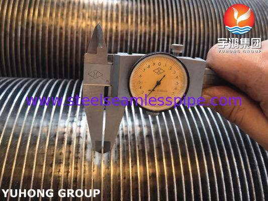 أنابيب زعنفة حلزونية ملحومة بالتردد العالي ASTM A269 TP321 للمبادلات الحرارية