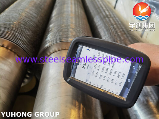 أنابيب ذات أجنحة عالية التردد لحامية لاسترداد الحرارة النفايات ASTM A269 TP321 الفولاذ المقاوم للصدأ
