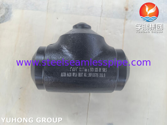 ASTM A420 WPL6 الحرارة المنخفضة الفولاذ الكربوني التثبيت LTC تقليل Tee Buttweld التثبيتات
