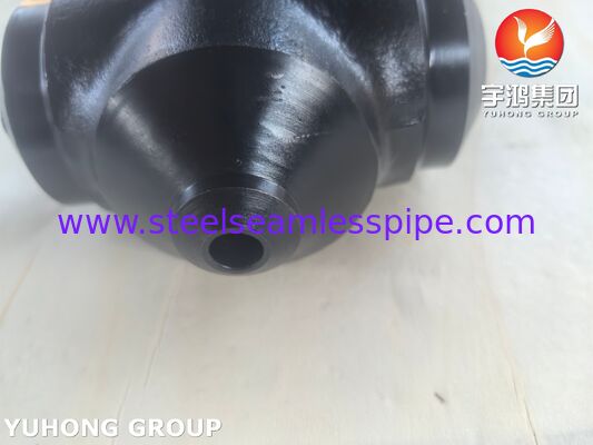 ASTM A420 WPL6 الحرارة المنخفضة الفولاذ الكربوني التثبيت LTC تقليل Tee Buttweld التثبيتات