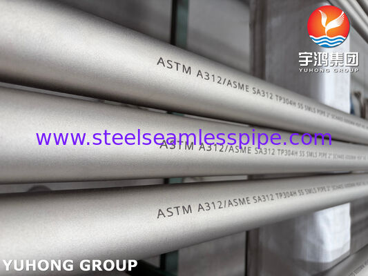 أنبوب فولاذي مقاوم للصدأ غير ملحوم ASTM A312 TP304H 304L للتطبيقات الكيميائية والصناعية