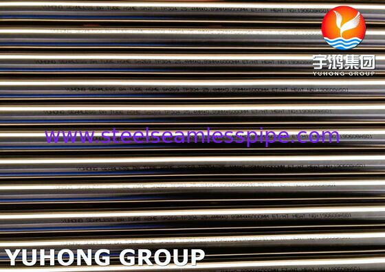 ASTM A269 TP304 أنابيب الفولاذ المقاوم للصدأ الملحومة اللامعة الملحومة لغاز النفط