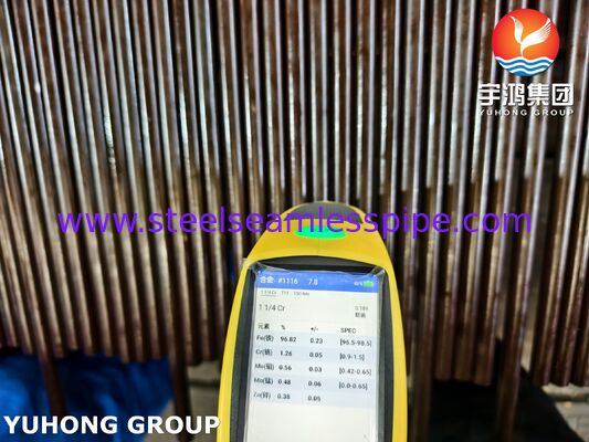 أنبوب غلاية غير ملحوم من الفولاذ منخفض السبائك ASTM A213 T11 للغلايات