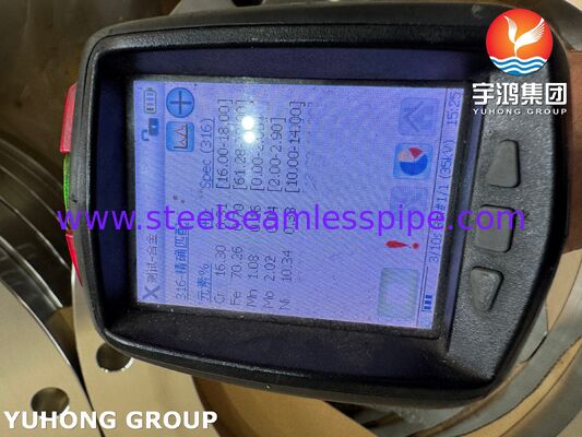 EN1092-1 F316L الفولاذ المقاوم للصدأ الصفيح الصفحة الوجهية للصفيحة PN2.5-PN100، DN10-DN600
