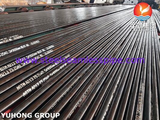 ASTM A213 T5 الأنبوب الخالي من اللحام الفولاذي ، أنابيب مبادلة الحرارة لصناعة النفط والغاز