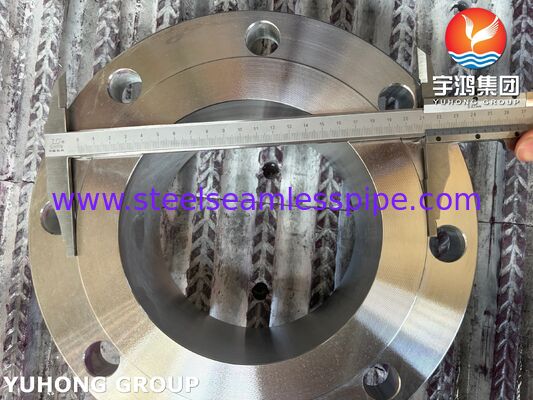 فلنج ASTM A182 F51 UNS S31803 من الفولاذ المزدوج، فلنج عنق ملحوم، فلنج مطروق WNRF