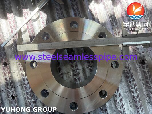 فلنج ASTM A182 F51 UNS S31803 من الفولاذ المزدوج، فلنج عنق ملحوم، فلنج مطروق WNRF