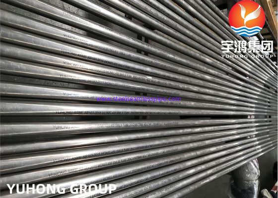 ASME SB163 UNS N04400 / Monel 400 نيكل سبائك أنبوب مبادل الحرارة السلس