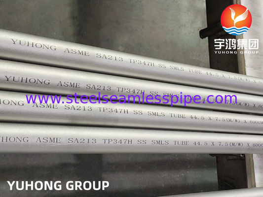 ASTM A213 TP347H / EN 1.4961 الأنبوب الخالي من اللحام من الفولاذ المقاوم للصدأ أنبوب مبادل الحرارة