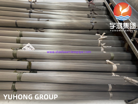 أنابيب الشعيرات من الفولاذ المقاوم للصدأ ، SS304 / SS316L / SS321 أنابيب ذات جدران رقيقة ، مشوية أو مطلية