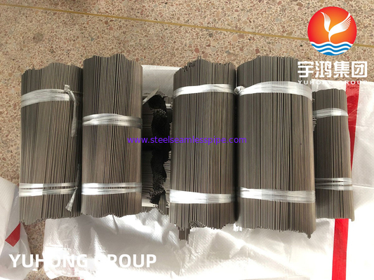 أنابيب الشعيرات من الفولاذ المقاوم للصدأ ، SS304 / SS316L / SS321 أنابيب ذات جدران رقيقة ، مشوية أو مطلية