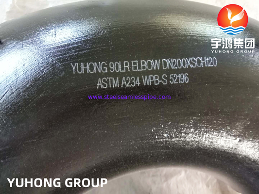 ASTM A234 WPB كوع الفولاذ الكربوني ، نصف قطره الطويل (LR) ، أنابيب لحام مؤخرة9
