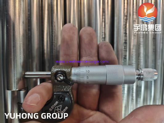 أنابيب مصفحة من الفولاذ المقاوم للصدأ ASTM A249 TP304/304L