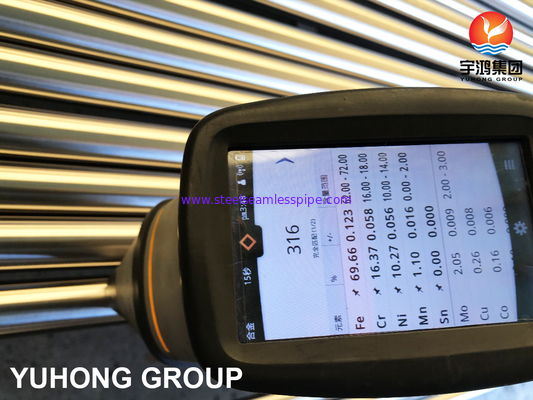 S31603 أنبوب بلا مسام من الفولاذ المقاوم للصدأ A269 TP316L سطح مشرق
