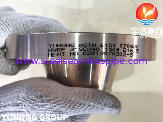 النحاس النيكل لحام العنق شفة B151 C70600 / DIN 2.0872 RF نوع
