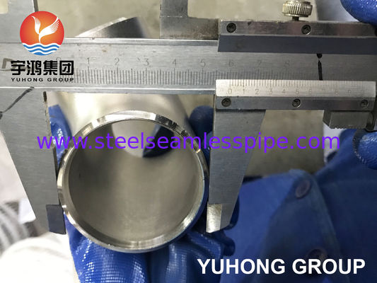 ASTM A815 S32750 Super Duplex الفولاذ المقاوم للصدأ متساوية Tee مع القدرة على خدمة الكلور