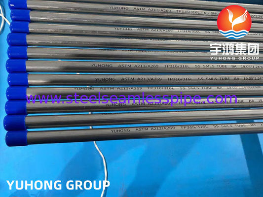 أنبوب غير مسام اللاصق ASTM A213 ASME SA269 التدحرج البارد