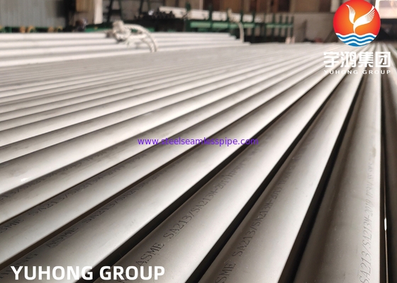 أنبوب مبادل حراري ASME SA213 TP304 / 1.4301 أنبوب فولاذي مقاوم للصدأ HT &amp; ET
