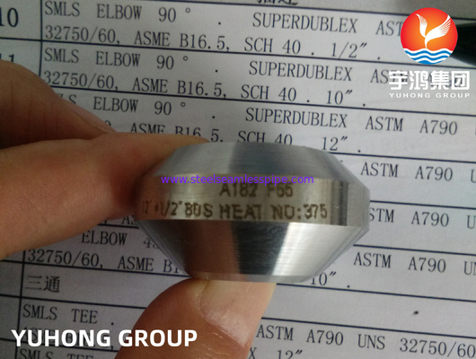 ASTM A182 F51 F53 F55 الفولاذ المقاوم للصدأ WELDOLET MSS SP 97 S32760 ANSI B16.11 تزوير الأنابيب المناسب