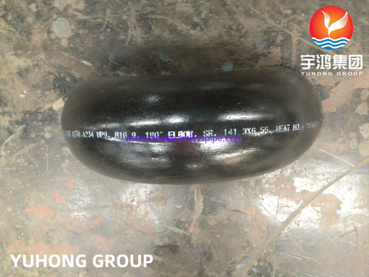 ASTM A234 WP9 180 درجة العودة الكوع سبائك الفولاذ Buttweld تركيب