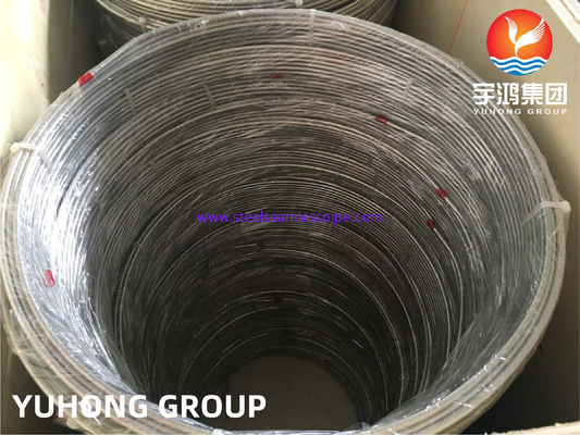 أنبوب لفائف بلا مسام ASTM A269 TP316L من الفولاذ المقاوم للصدأ لمبادل الحرارة