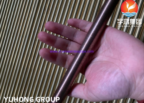 أنبوب زعانف منخفضة مبثوق ASME SB111 C70600 | أنابيب مبادل حراري CuNi 90/10
