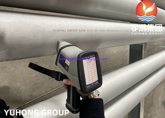 ASTM A312 UNS S31254 254SMO الأنابيب البحرية المزدوجة من الفولاذ المقاوم للصدأ