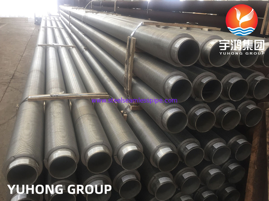 أنبوب HFW ذو الزعانف ، ASTM A210 / ASME SA210 GR.A1 أنبوب ذو الزعانف من الفولاذ الكربوني