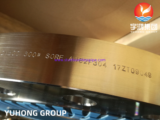 ASTM A182 F304 F304L الشفاه الصلب مزورة FF / RF ونوع الوجه RT