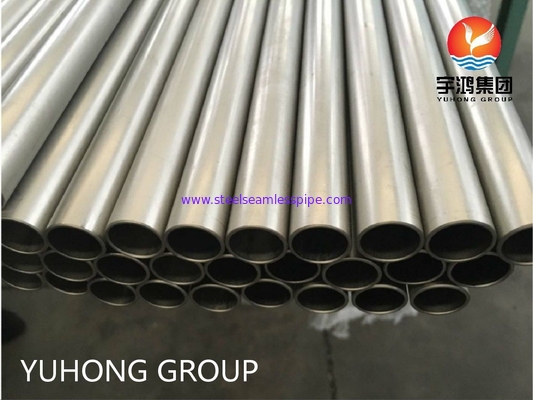 ASME SB338 GR.7 أنابيب الفولاذ غير الملحومة من سبيكة التيتانيوم للمكثفات ومبادلات الحرارة