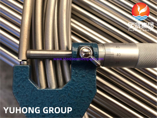 أنبوب ملفوف سلس من الفولاذ المقاوم للصدأ ASTM A269 TP316L لمبادلات الحرارة