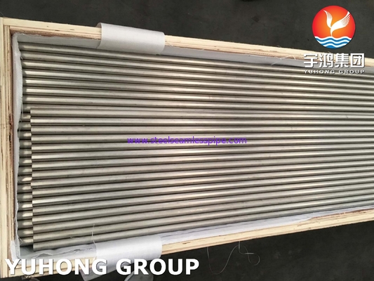 ASME SB338 GR.7 / UNS R52400 الألياف التيتانيوم أنبوب مبادل الحرارة السلس