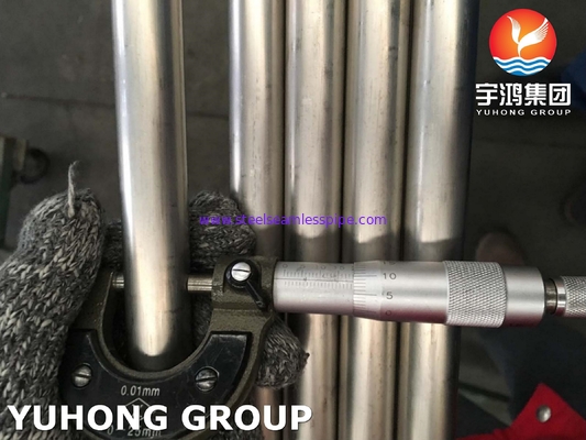 ASME SB338 الدرجة 7 / UNS R52400 أنبوب التيتانيوم أنبوب مبادل الحرارة السلس