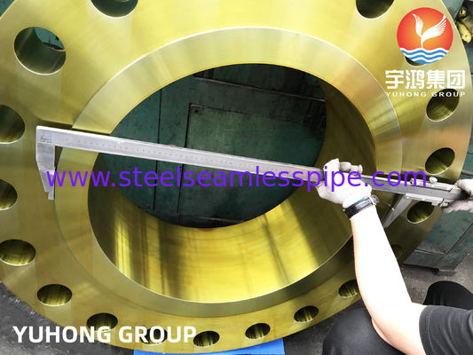A694 F52 فلنج الرقبة الحامدة مع الحماية من الصدأ ، الكربون والصلب سبائك B16.47 النحافات ، المقاومة للكبريتيد الهيدروجيني