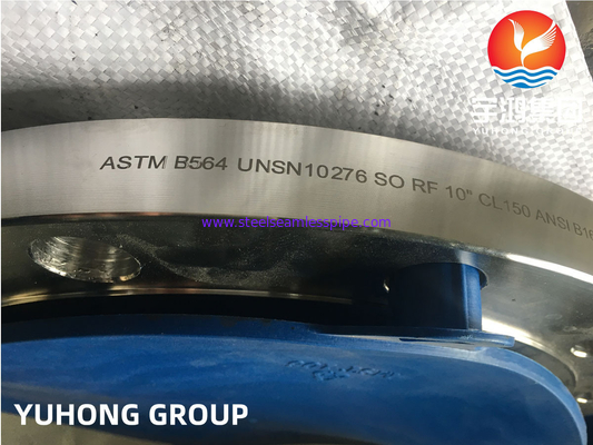 ASTM B564 UNS N10276 / Hastelloy C276 فليانج الأنابيب سبيكل سبيكل انزلاق على فليانج