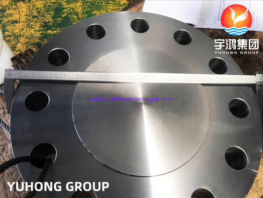 ASTM A182 F22 UNS K21590 شفة عمياء من سبائك الصلب RF FACE B16.5