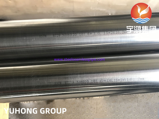 أنابيب من سبيكة النيكل ASTM B729 سبيكة 20 ،N08020 ، 2.4660 أنابيب هاستيلو