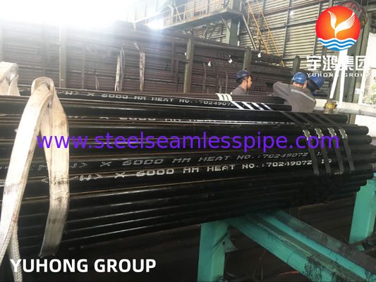 SA213 T11 / 13CrMo4-5 أنبوب فولاذ سبيكة بلا خيوط للخدمة في درجات الحرارة المتوسطة والعالية ، المطاط الساخن / المنهى البارد