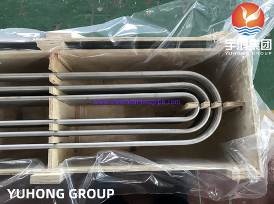 أنابيب الفولاذ المقاوم للصدأ ASTM A213 TP304 ، TP304L بدون خيوط U Bend لمتبادل الحرارة