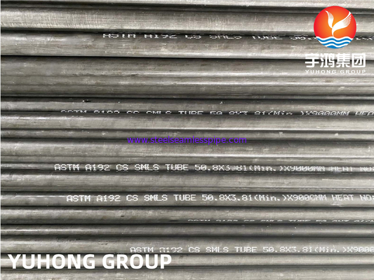 أنابيب الغلاية، ASTM A192، ASME SA192 أنابيب الفولاذ الكربوني السلسة لخدمة الضغط العالي