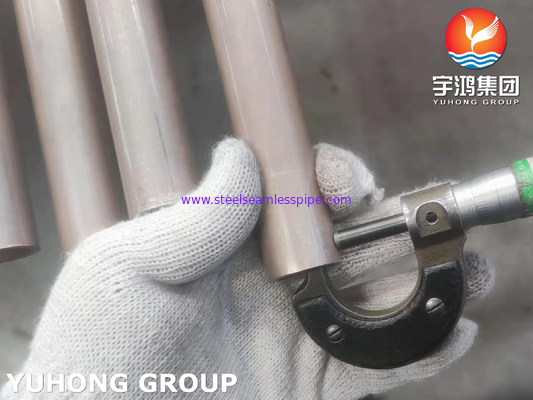ASTM B111 C70600 أنبوب نيكل النحاس، CuNi 90/10 أنبوب مبادل الحرارة أنبوب U Bend
