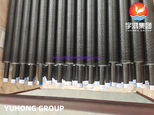أنبوب ذو زعانف مضمن، أنبوب من الفولاذ الكربوني ASTM A179 مع زعانف الألومنيوم 1060 لمبادلات الحرارة